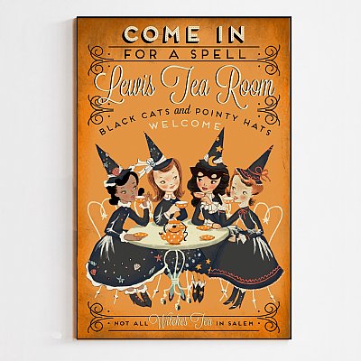 Personalized "Come In For A Spell" Large Print