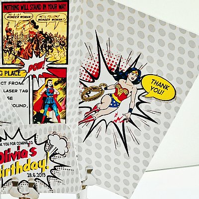 Super Girl Thank You Notes