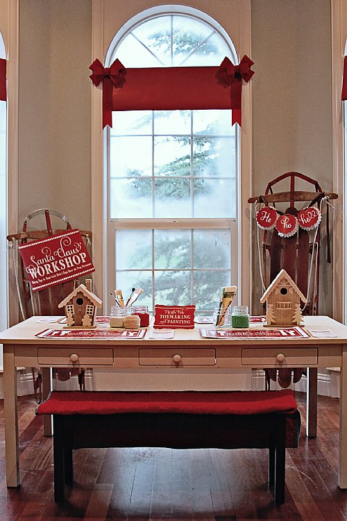 Santa's Workshop Two 5 x 7 Event Signs 