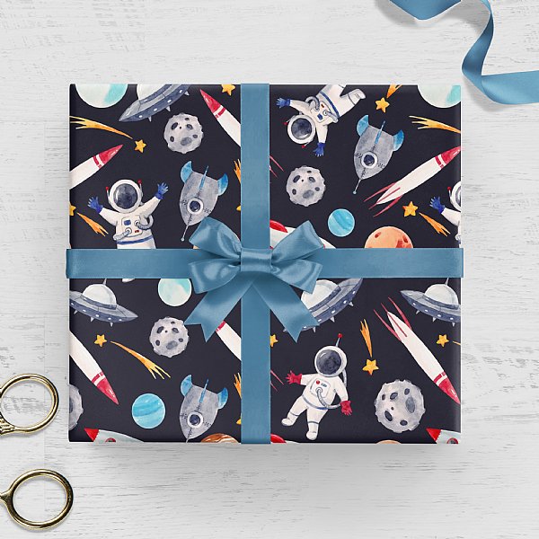 Astronaut Wrapping Paper 