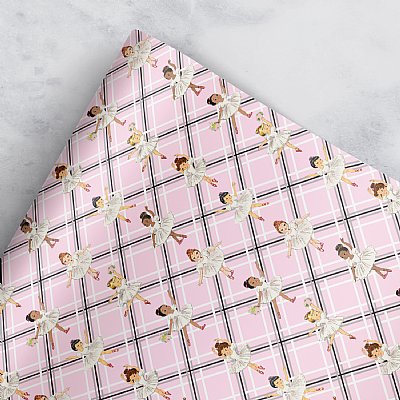 Ballerina Plaid Gift Wrap