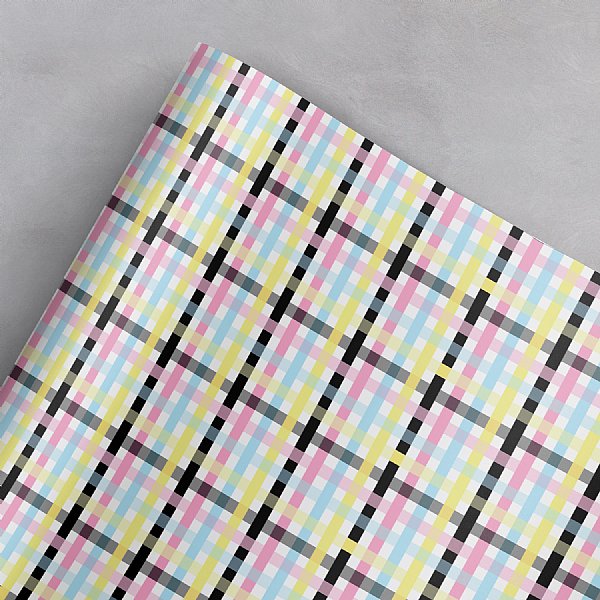 Busy Bee Plaid Gift Wrap