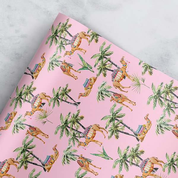 Desert Paradise Gift Wrap (Pink)