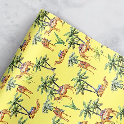 Desert Paradise Gift Wrap (Yellow)