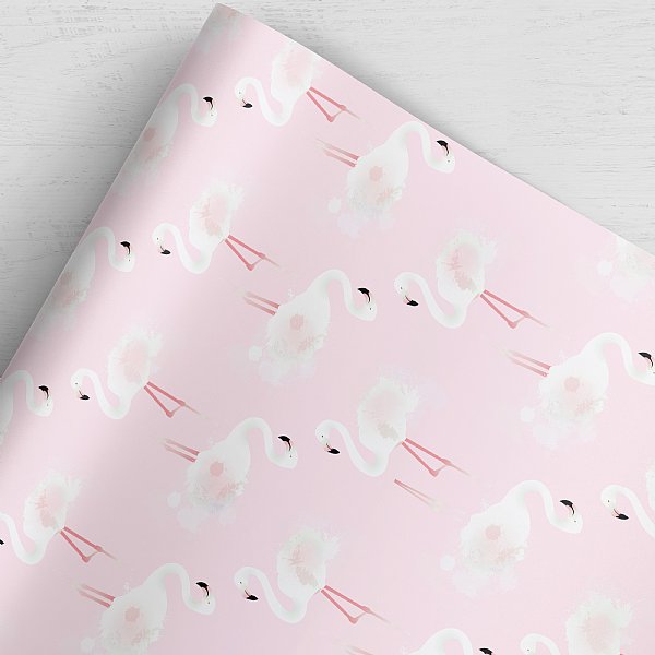 Flamingle Pink Gift Wrap