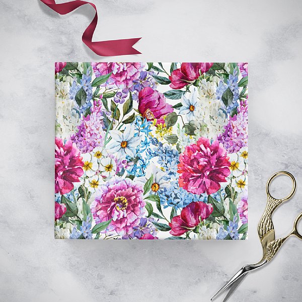 Floral Rose Gift Wrap