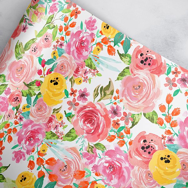 Happy Floral Gift Wrap