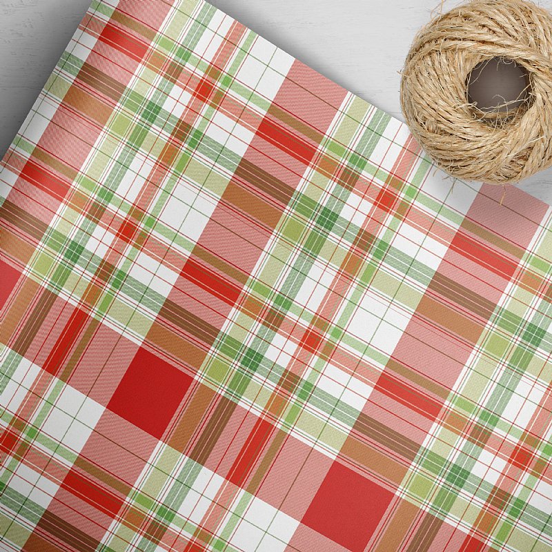 Plaid Wrapping Paper Sheets — Laura Bennett Design