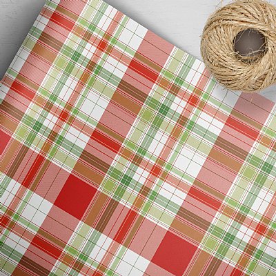 Holiday Plaid Gift Wrap