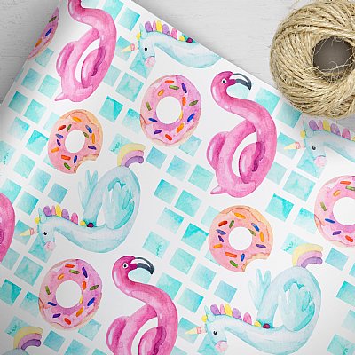 Summer Floaties Gift Wrap