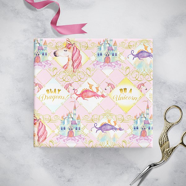 Unicorn Gift Wrap (Pink)