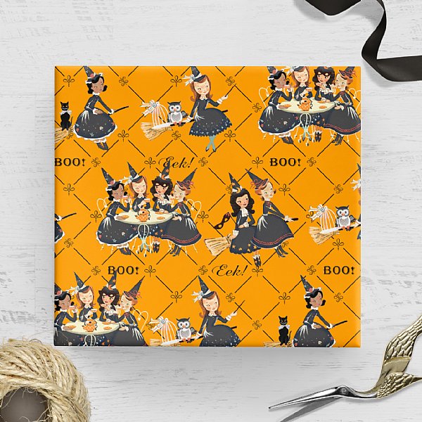 Halloween Witches Wrapping Paper