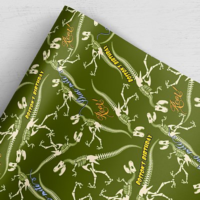 Dinosaur (Green) Gift Wrap