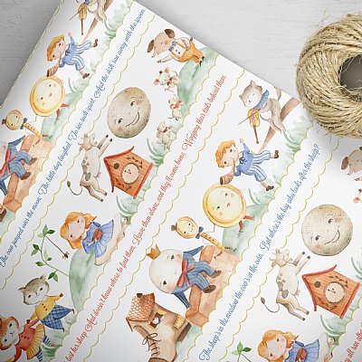 Nursery Rhyme Gift Wrap