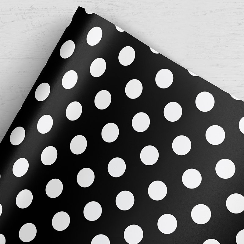 Black & White Spotty Wrapping Paper, Gift Wrap