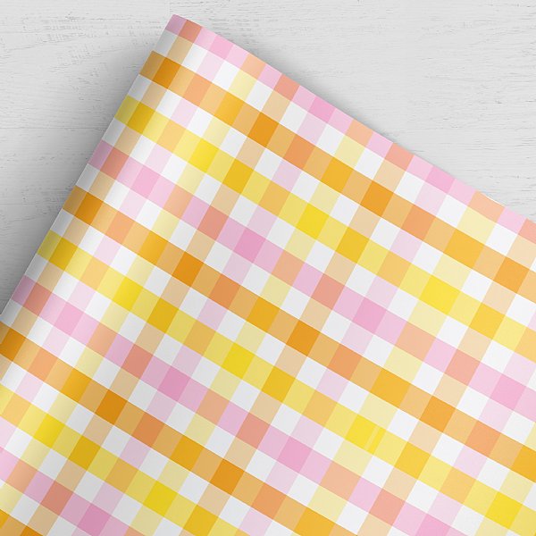 Sunshine Plaid Gift Wrap