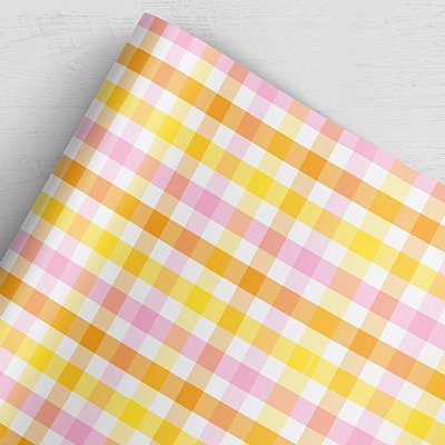 Sunshine Plaid Gift Wrap